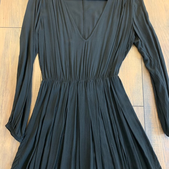 (2/$20) Brandy Melville V Neck Long Sleeve Dress - Picture 3 of 3